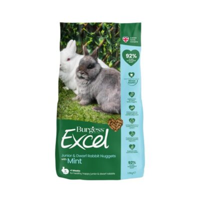 Burgess Excel Junior & Dwarf Rabbit With Mint 1.5kg