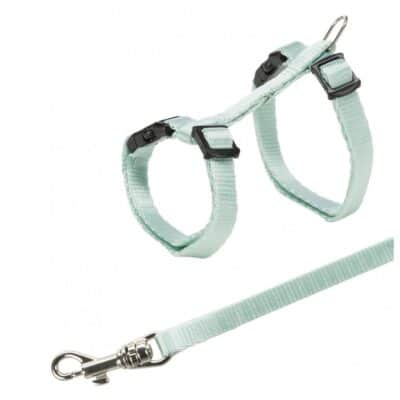 Peitoral+Trela Ajustavel em Nylon p/Gatinhos