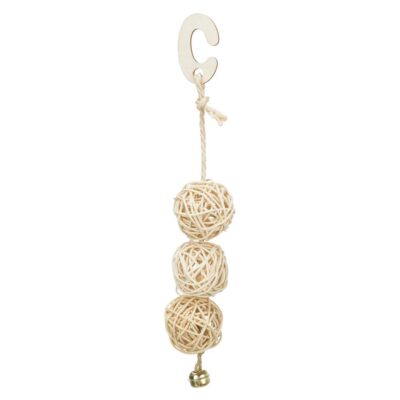 Bolas em Vime c/ Sino p/ Aves 24cm