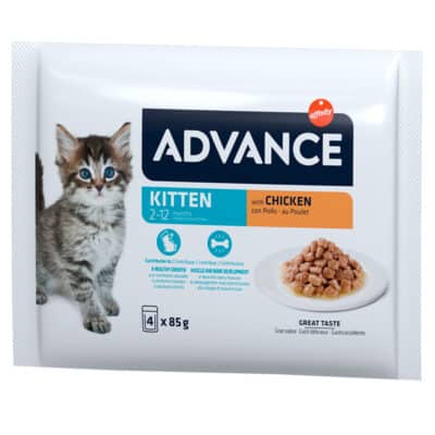 Advance Cat Wet Kitten Chicken Multipack 4x85gr