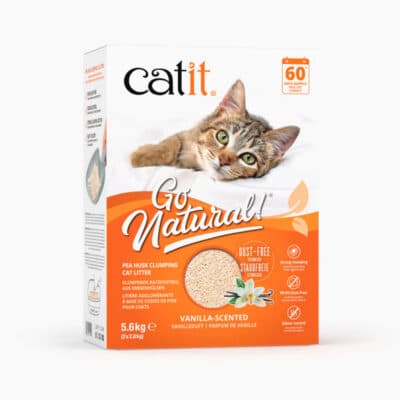 Catit Go Natural Pea Husk Clumping Cat Litter 14Lt Baunilha