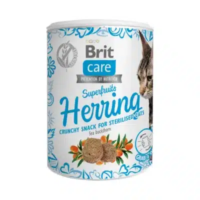 Brit Care Cat Snack SuperFruits Herring 100gr