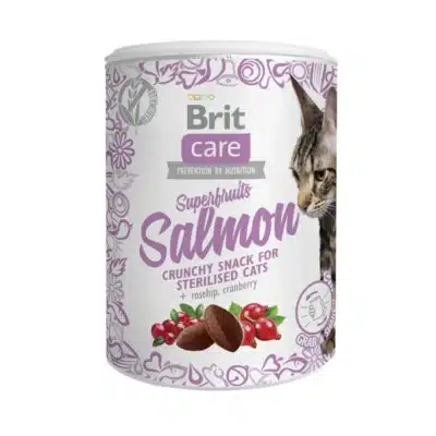 Brit Care Cat Snack SuperFruits Salmon 100gr