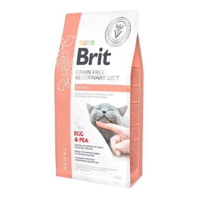 Brit Veterinary Diet Cat Renal Grain-Free Egg & Pea 400g