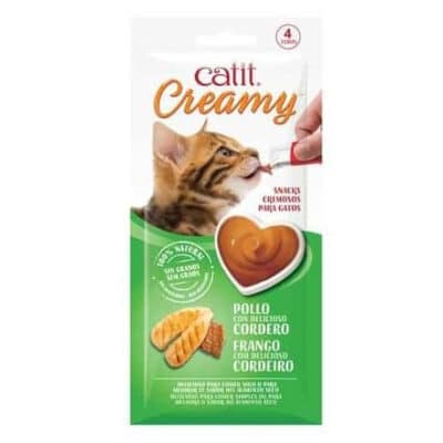 Catit Creamy Frango & Cordeiro 4x10g