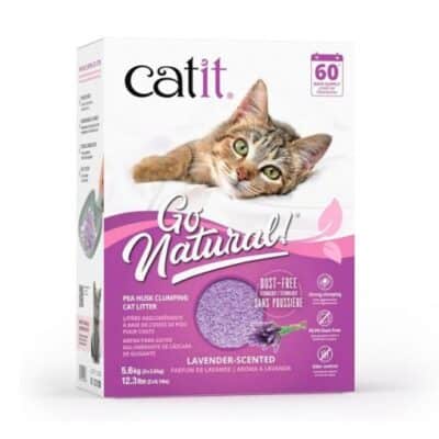 Catit Go Natural Pea Husk Clumping Cat Litter 14Lt – Lavanda