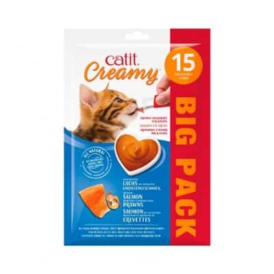 Catit Creamy Salmon & Gambas 15x10g