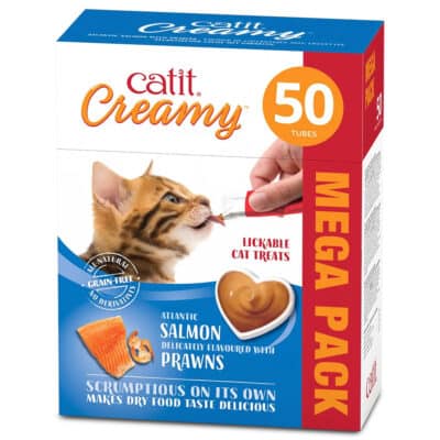 Catit Creamy Salmon & Gambas 50x10g