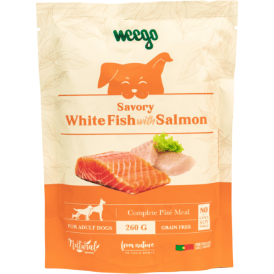 Weego Wet Dog Food Savory White Fish w/ Salmon 260gr