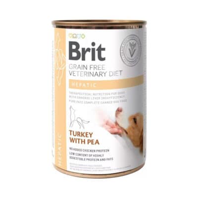 Brit Veterinary Diet Dog Hepatic Grain-Free Turkey with Pea 400 g