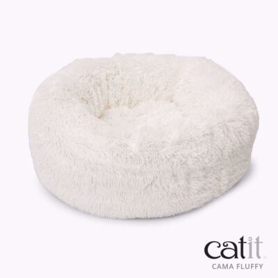 Catit Cama Fluffy Branca 60cm