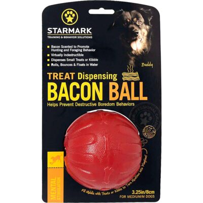Starmark Treat Dispensing Bacon Ball Medium