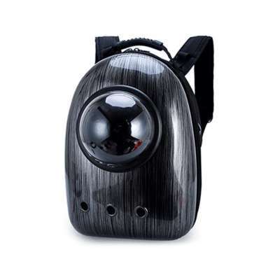 Mochila Cinza com Visor 30x42x25cm
