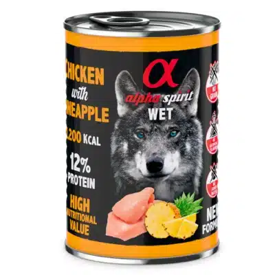 Alpha Spirit Dog Cans Chicken with Pineapple 400g