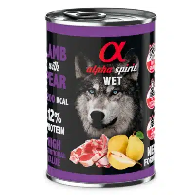 Alpha Spirit Dog Cans Lamb with Pear 400g