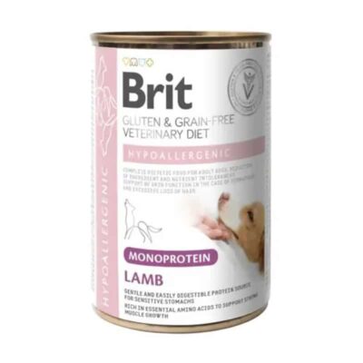Brit Veterinary Diet Dog Hypoallergenic Gluten & Grain Free Monoprotein Lamb 400gr