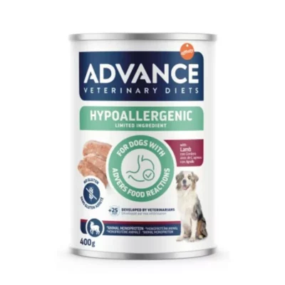 Advance Vet Dog Wet Hypoallergenic Cordeiro 400g