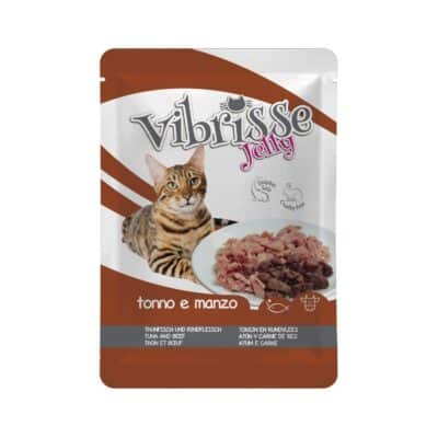 Vibrisse Saqueta Jelly Atum e Carne Vaca 70gr