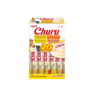 Churu Cat Box Sortido de Frango e Vitela 20x14gr