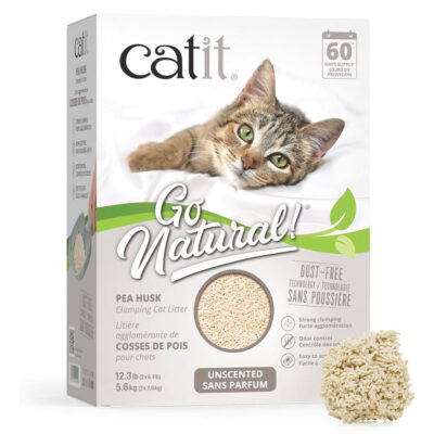 Catit Go Natural Pea Husk Clumping Cat Litter 14Lt – S/ Cheiro